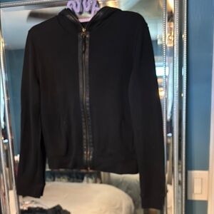 Enza Costa Black Bomber Jacket